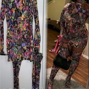 Snakeskin Dress w/ Matching Socks